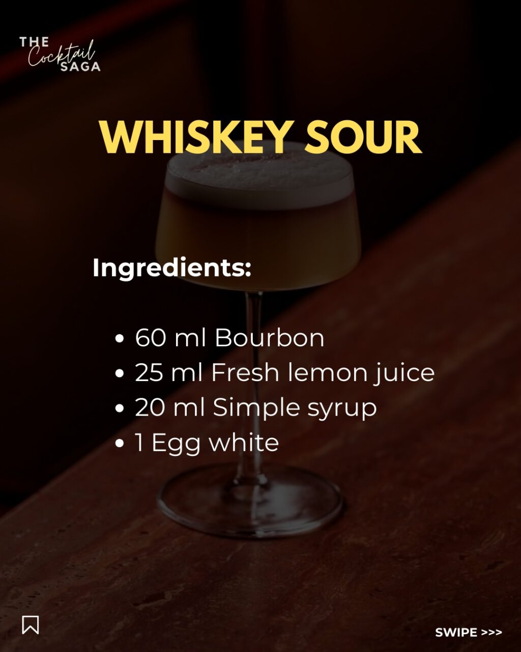 Instagram post from thecocktailsaga. This post is in position 1.