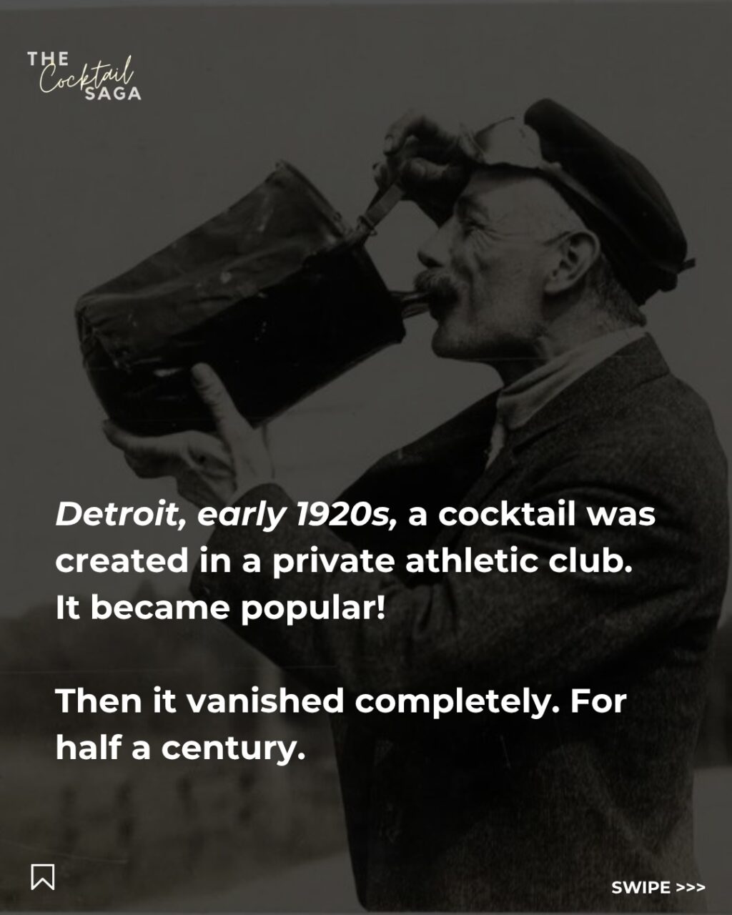 Instagram post from thecocktailsaga. This post is in position 1.