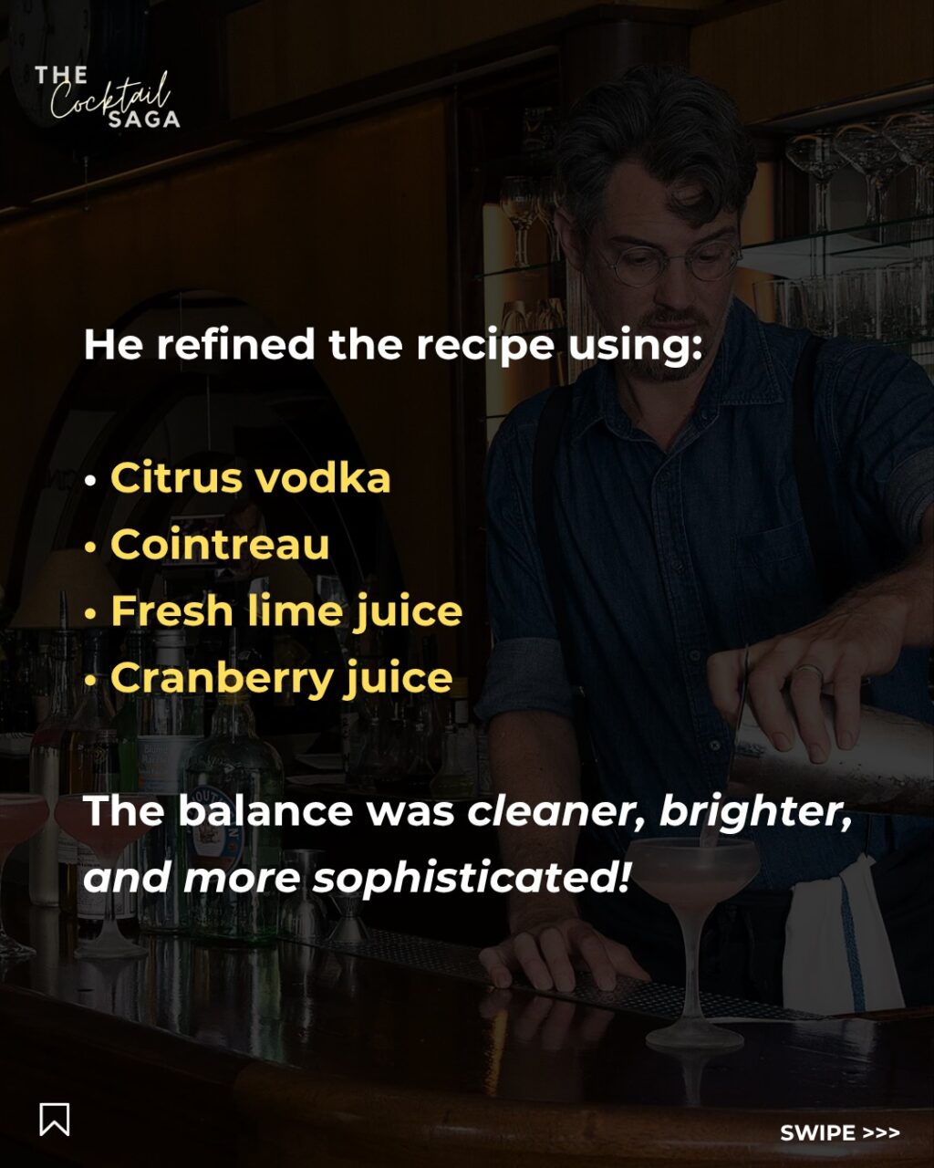 Instagram post from thecocktailsaga. This post is in position 4.