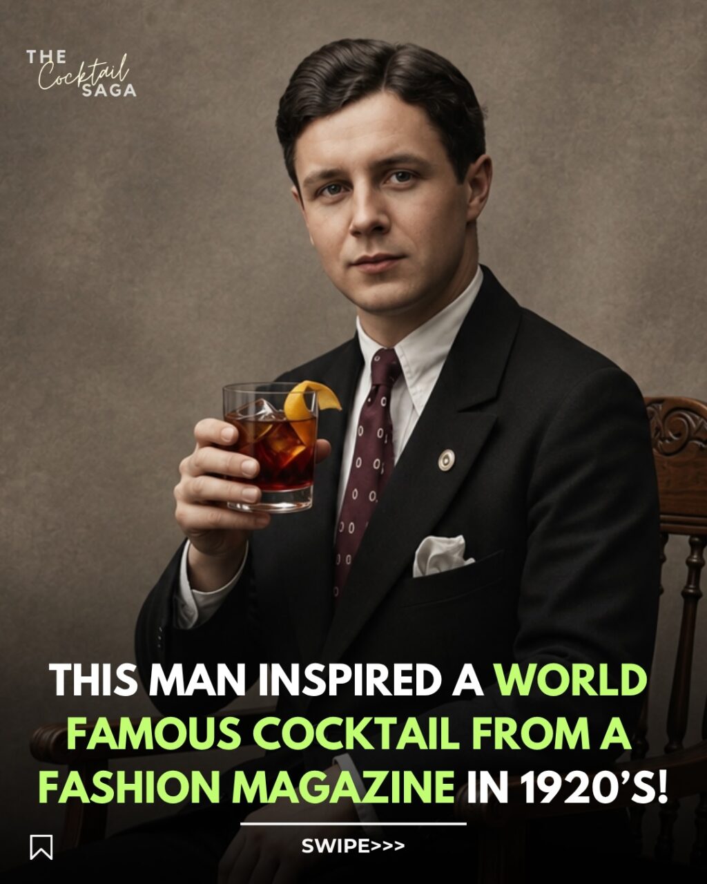 Instagram post from thecocktailsaga. This post is in position 1.