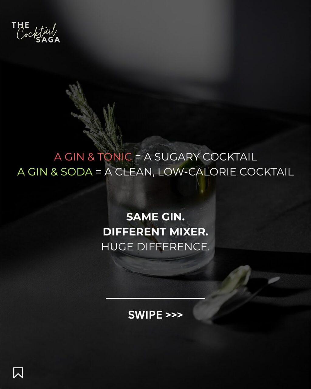 Instagram post from thecocktailsaga. This post is in position 3.