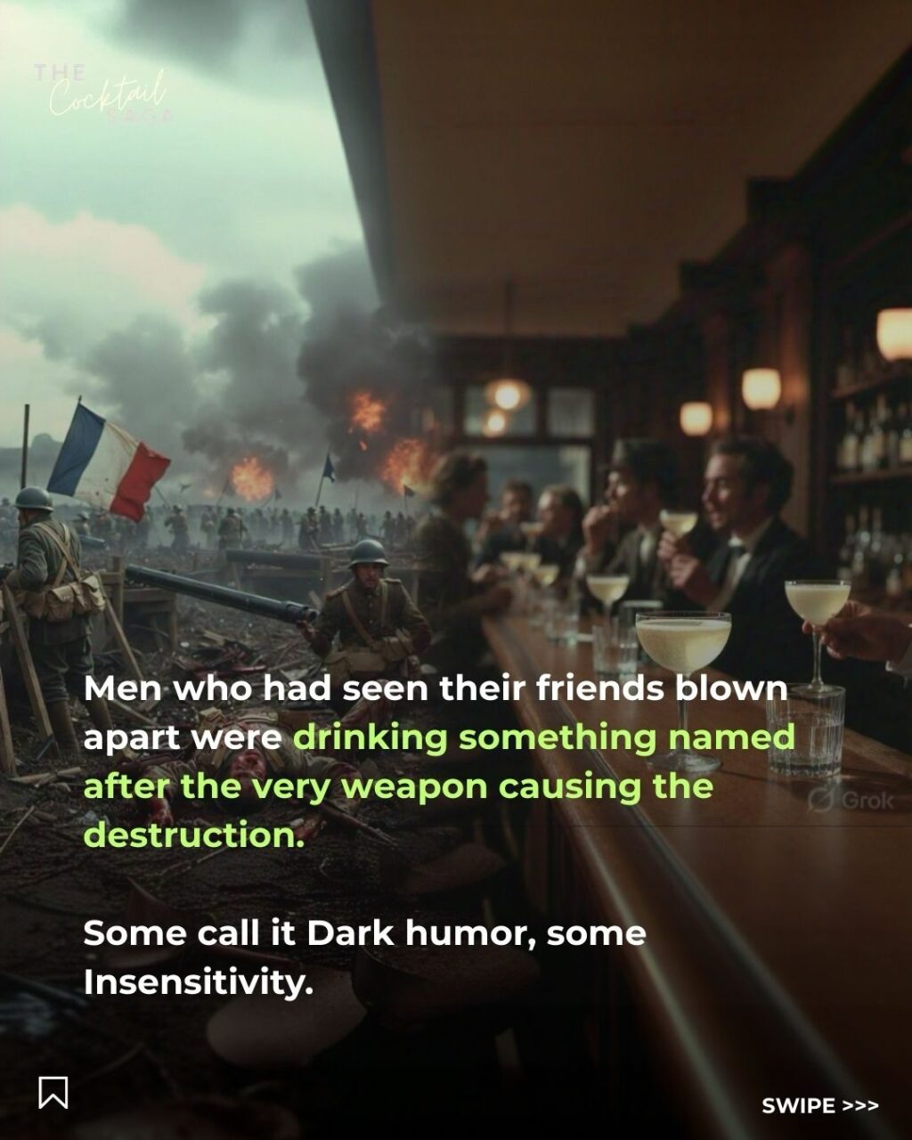 Instagram post from thecocktailsaga. This post is in position 3.