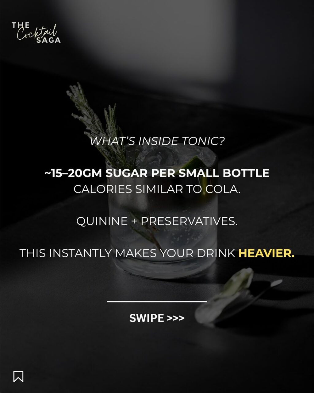 Instagram post from thecocktailsaga. This post is in position 2.