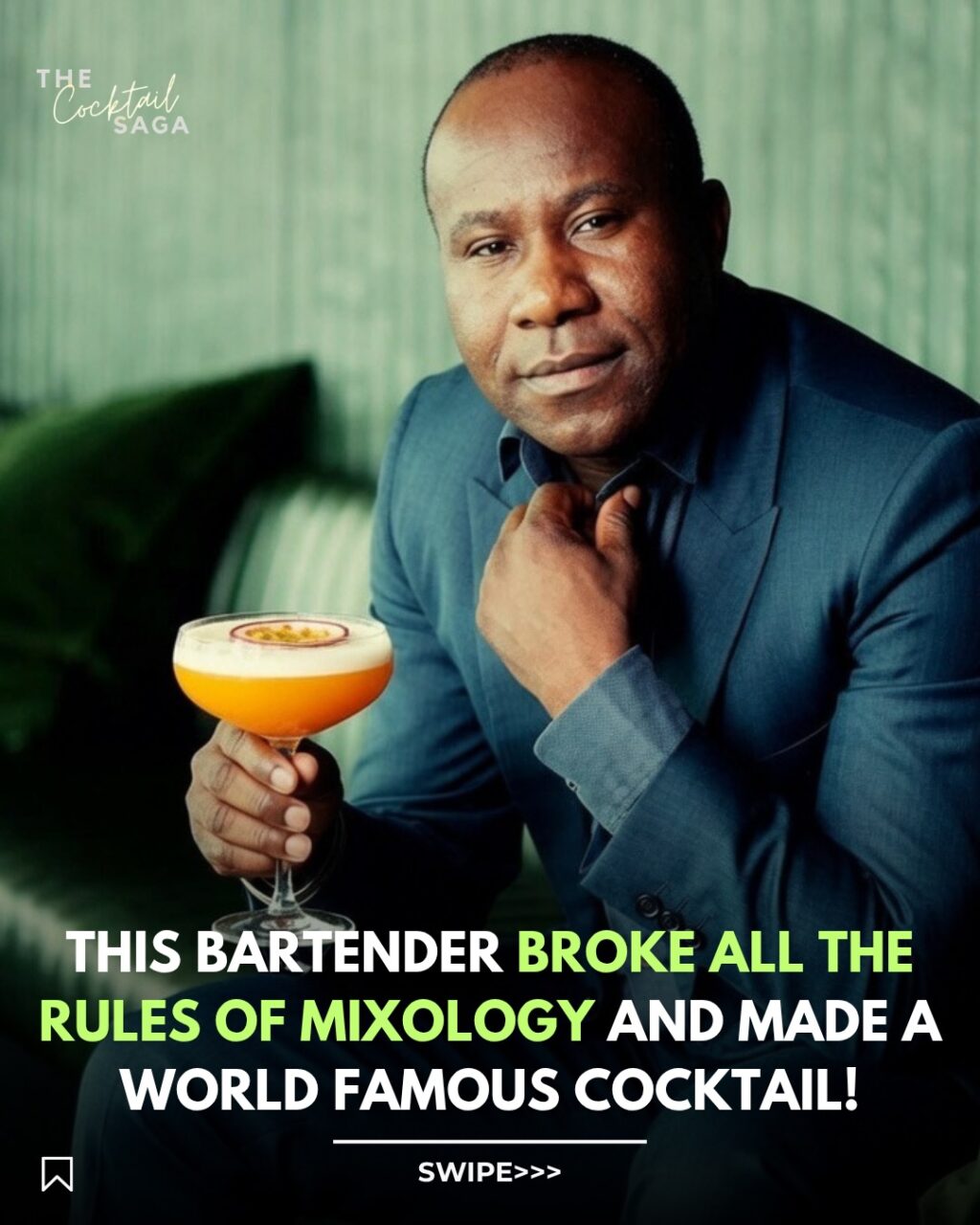 Instagram post from thecocktailsaga. This post is in position 3.