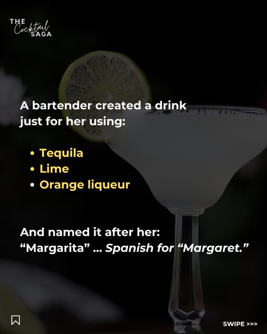 Instagram post from thecocktailsaga. This post is in position 2.