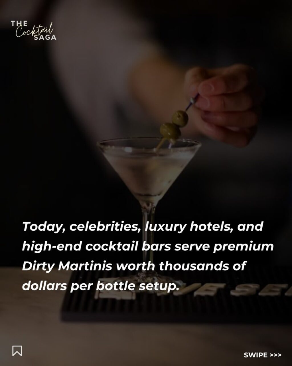 Instagram post from thecocktailsaga. This post is in position 4.