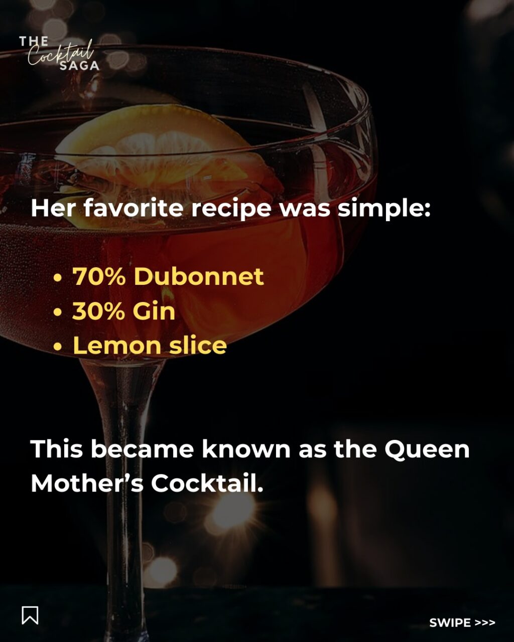 Instagram post from thecocktailsaga. This post is in position 3.