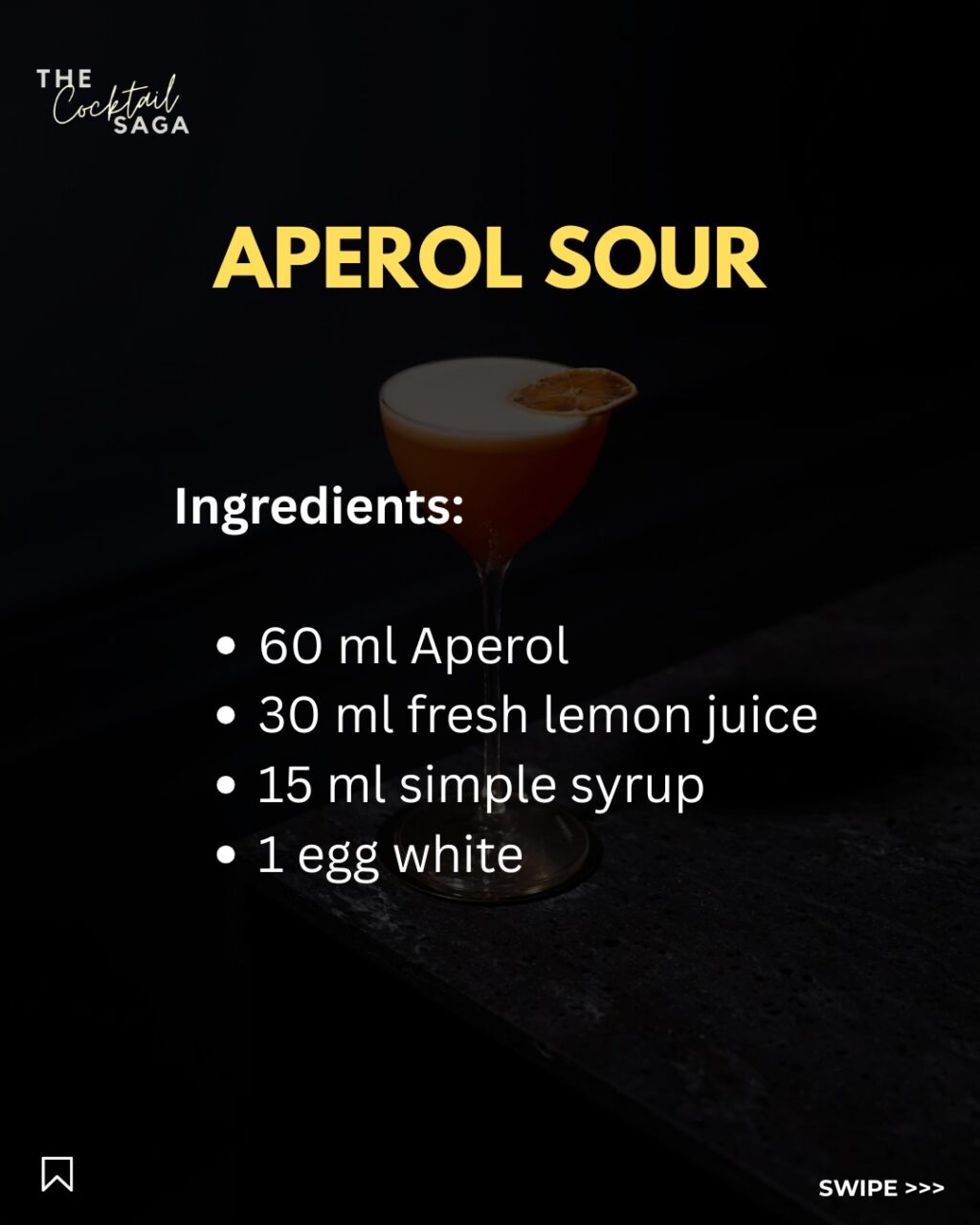 Instagram post from thecocktailsaga. This post is in position 1.