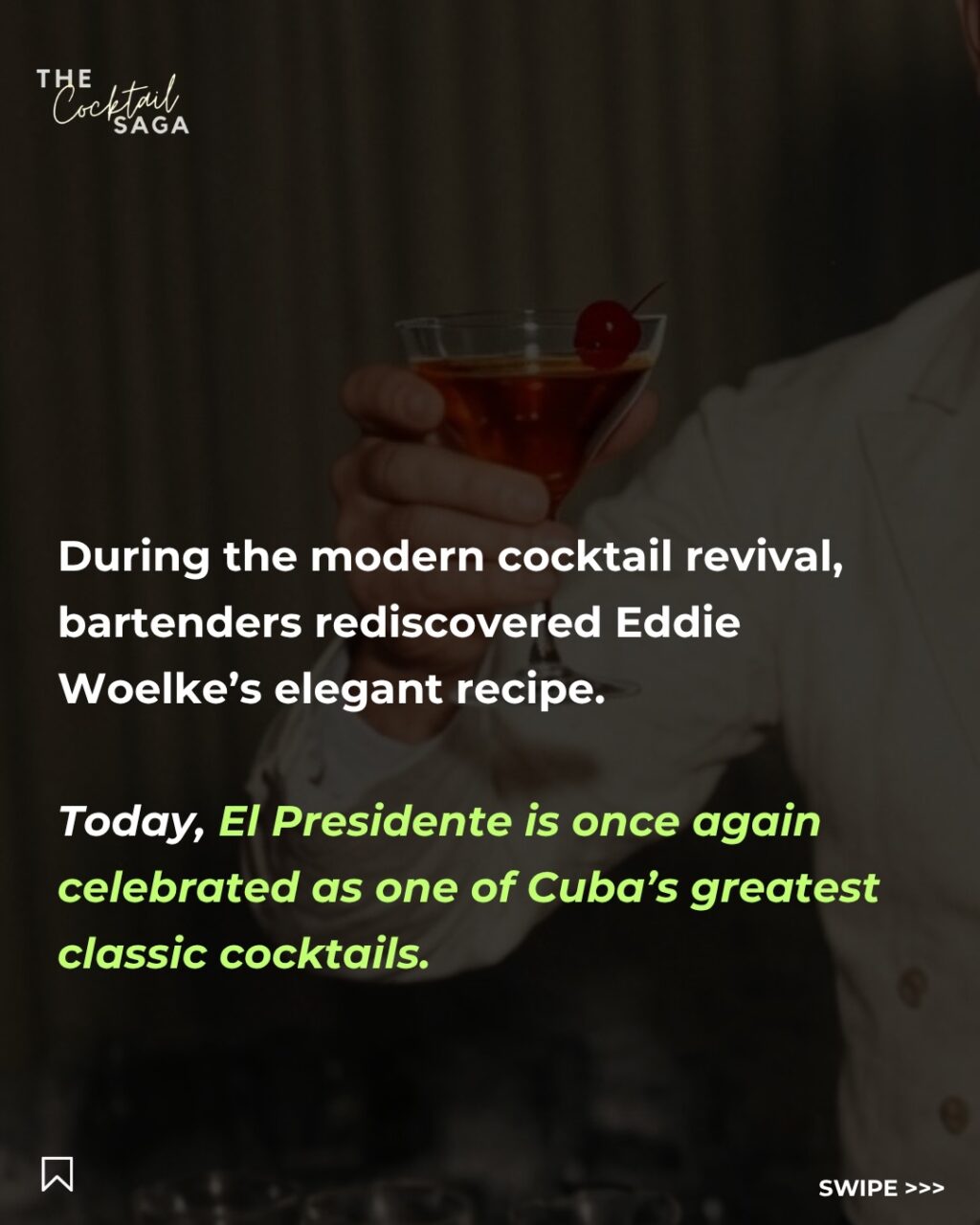 Instagram post from thecocktailsaga. This post is in position 9.