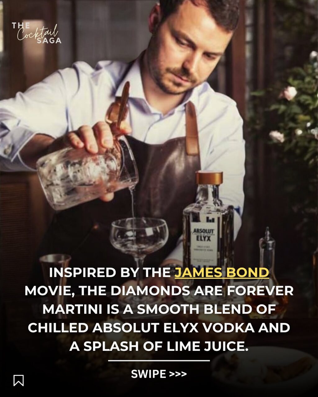 Instagram post from thecocktailsaga. This post is in position 3.