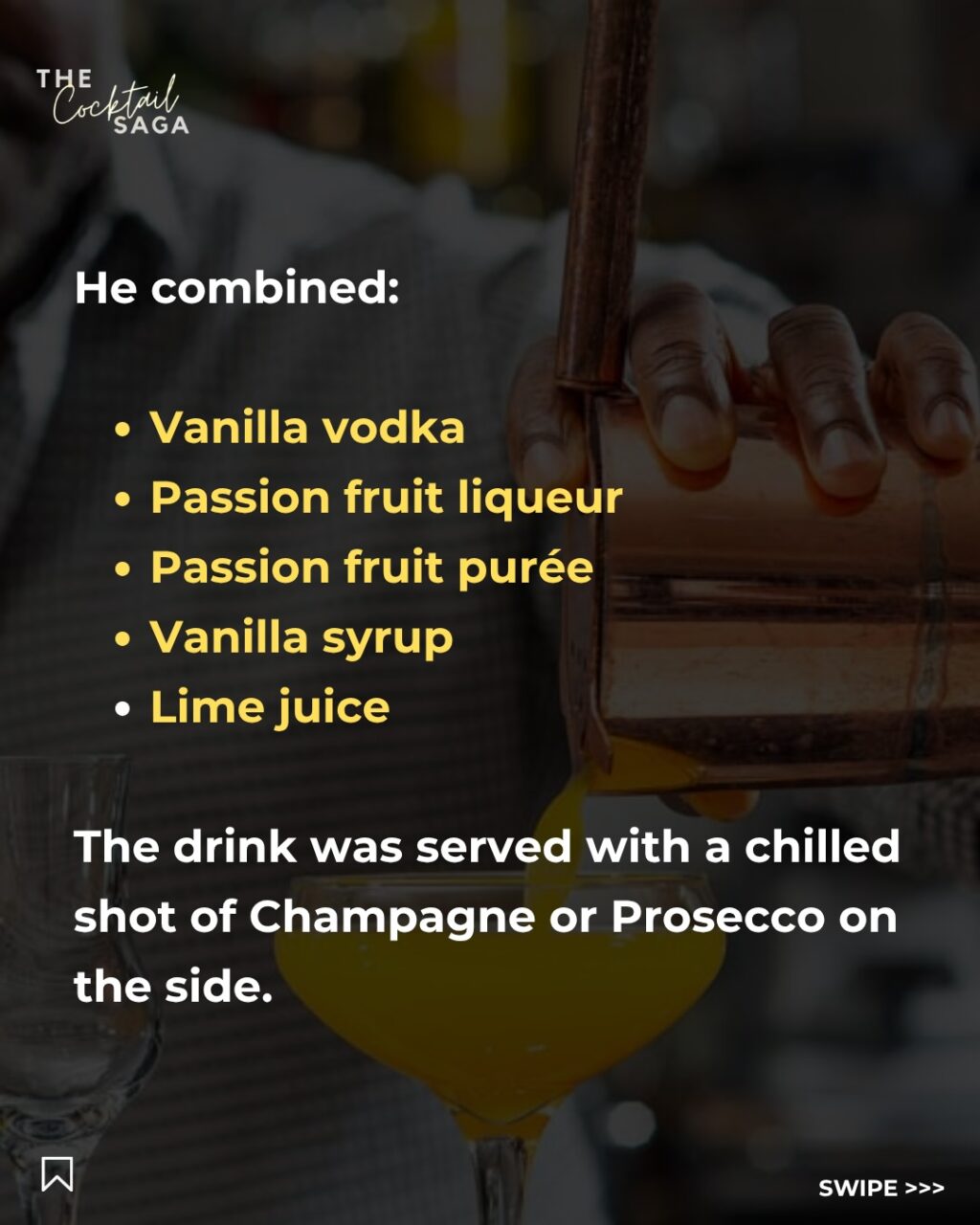Instagram post from thecocktailsaga. This post is in position 4.