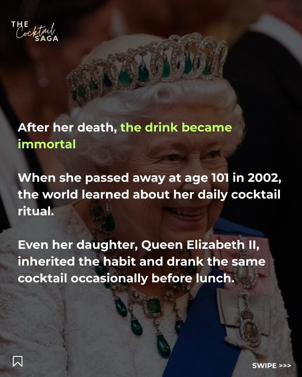 Instagram post from thecocktailsaga. This post is in position 4.