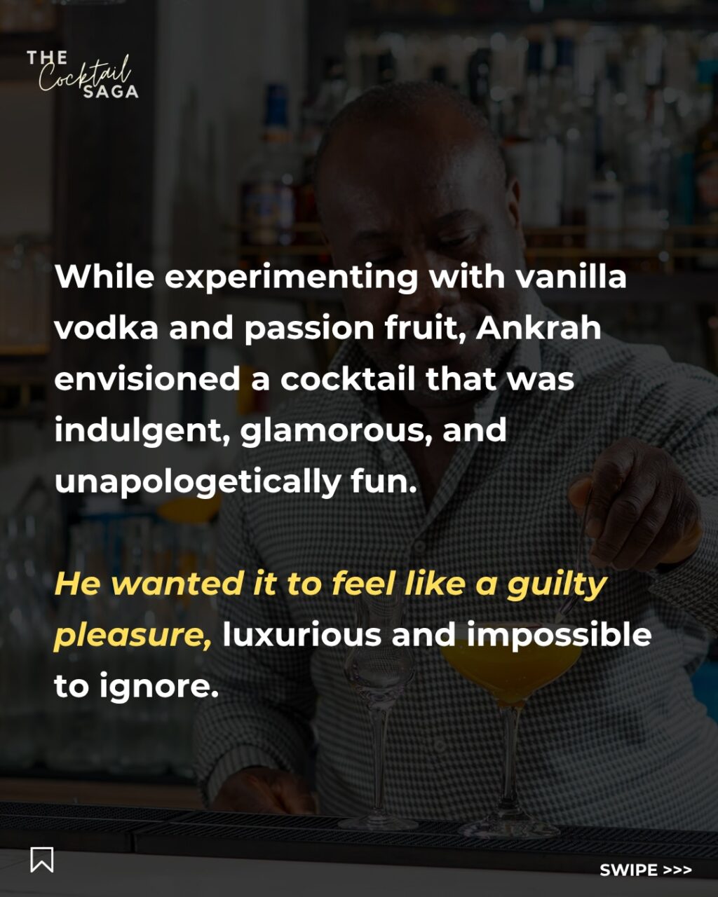 Instagram post from thecocktailsaga. This post is in position 3.