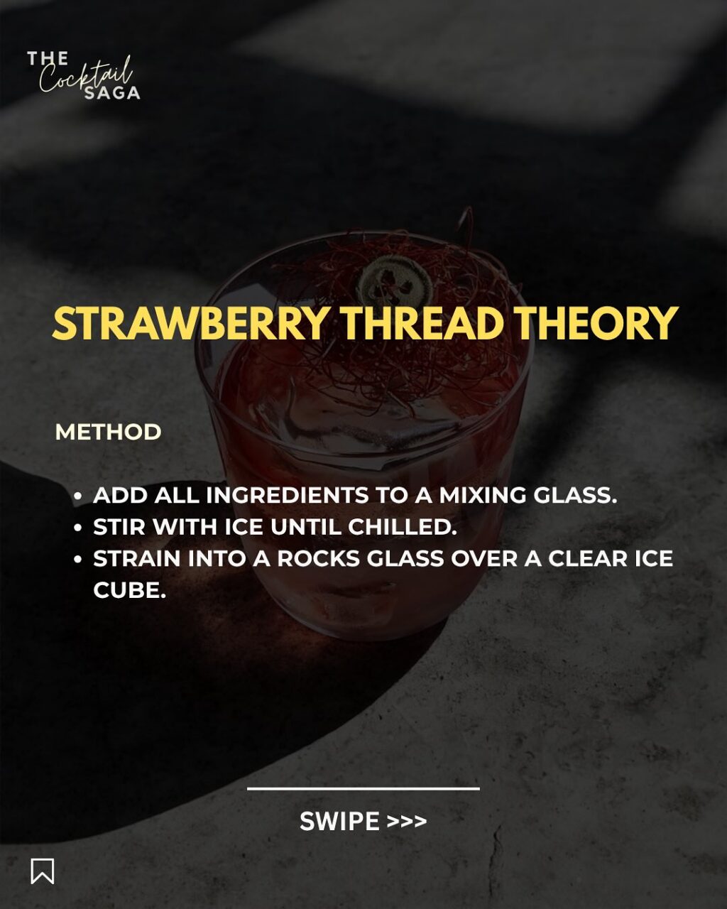 Instagram post from thecocktailsaga. This post is in position 2.