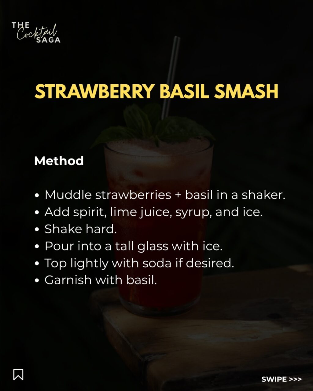 Instagram post from thecocktailsaga. This post is in position 2.