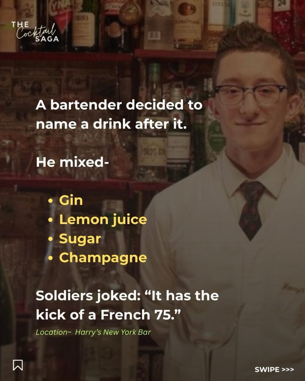 Instagram post from thecocktailsaga. This post is in position 2.