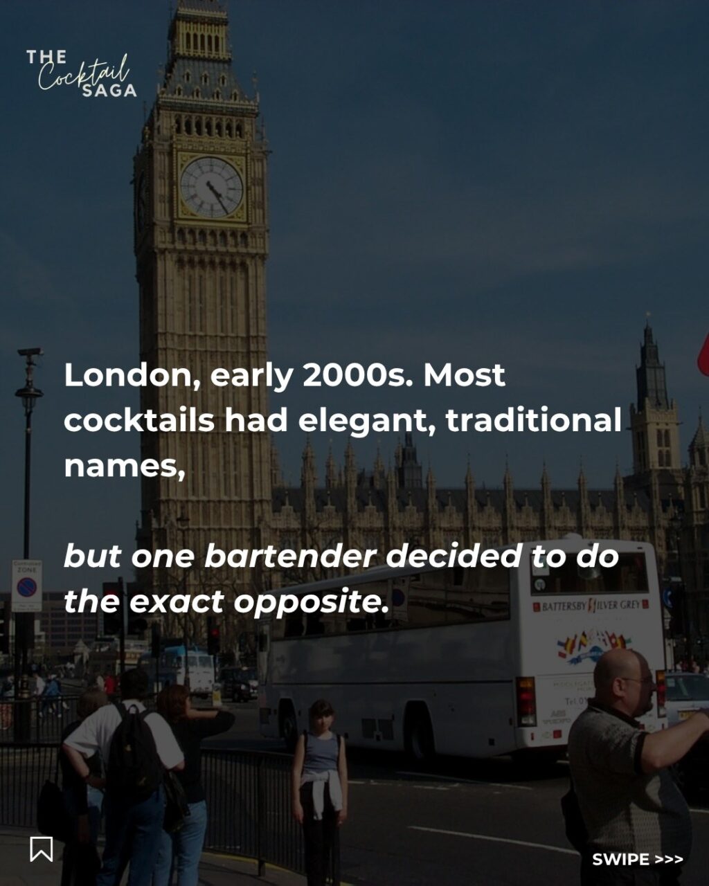 Instagram post from thecocktailsaga. This post is in position 1.