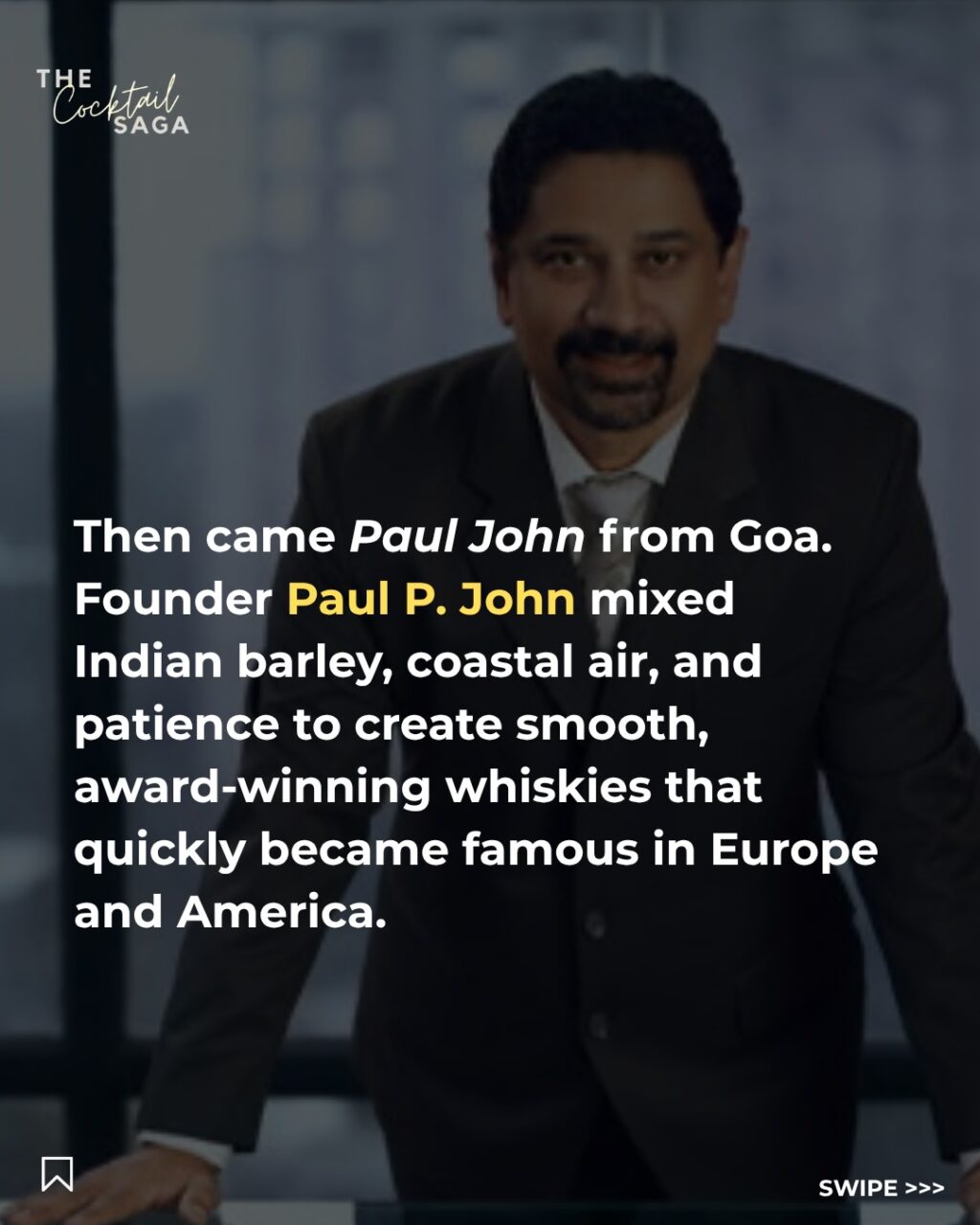 Instagram post from thecocktailsaga. This post is in position 3.