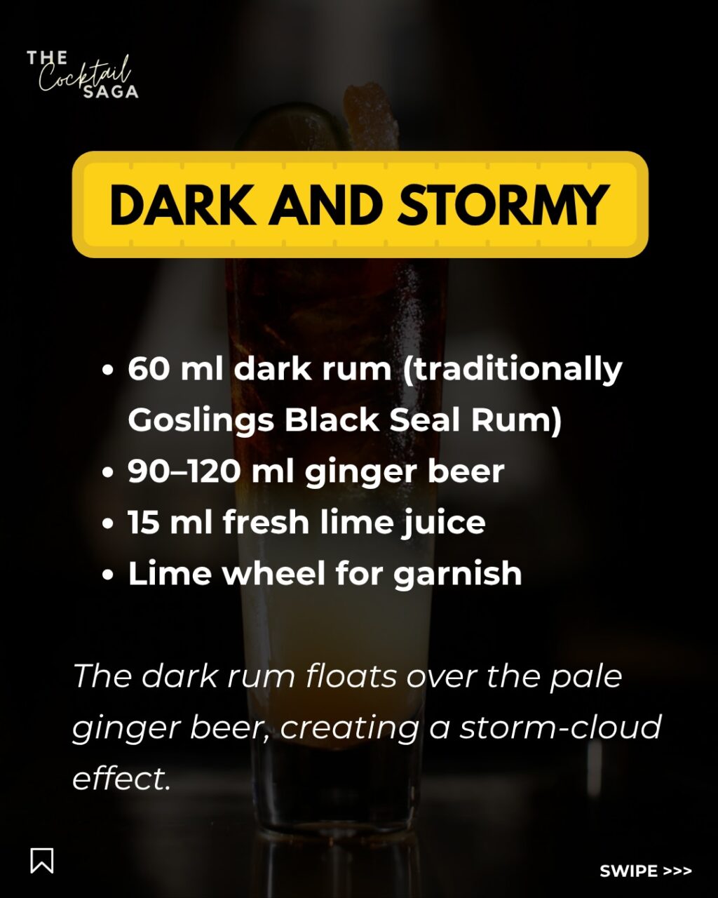 Instagram post from thecocktailsaga. This post is in position 5.