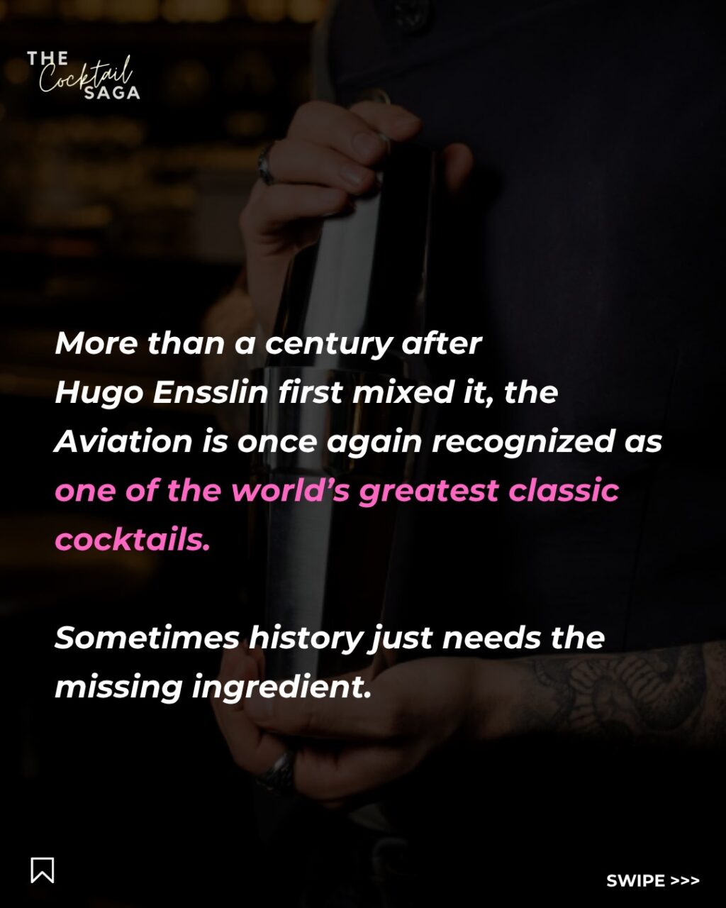 Instagram post from thecocktailsaga. This post is in position 8.