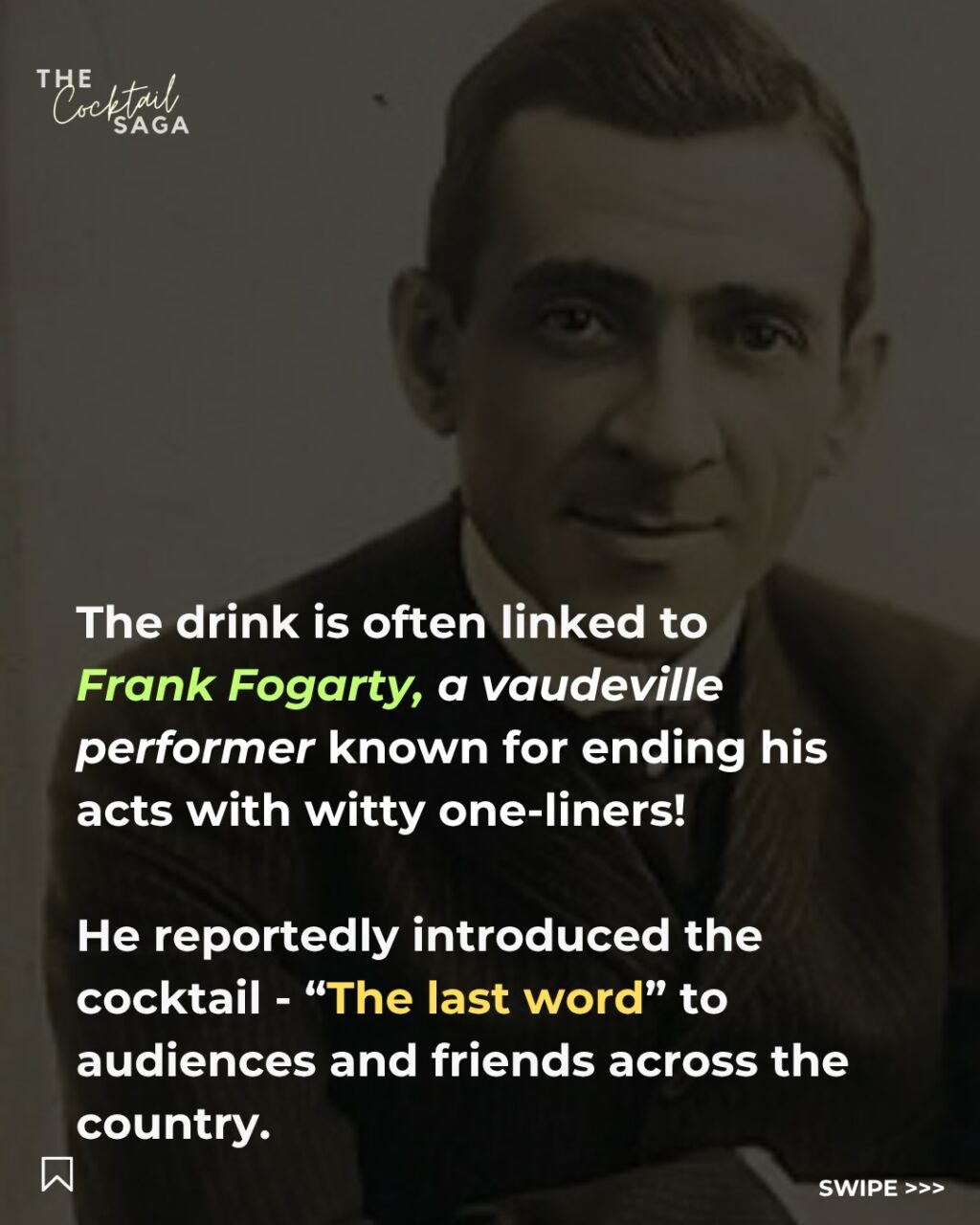 Instagram post from thecocktailsaga. This post is in position 2.
