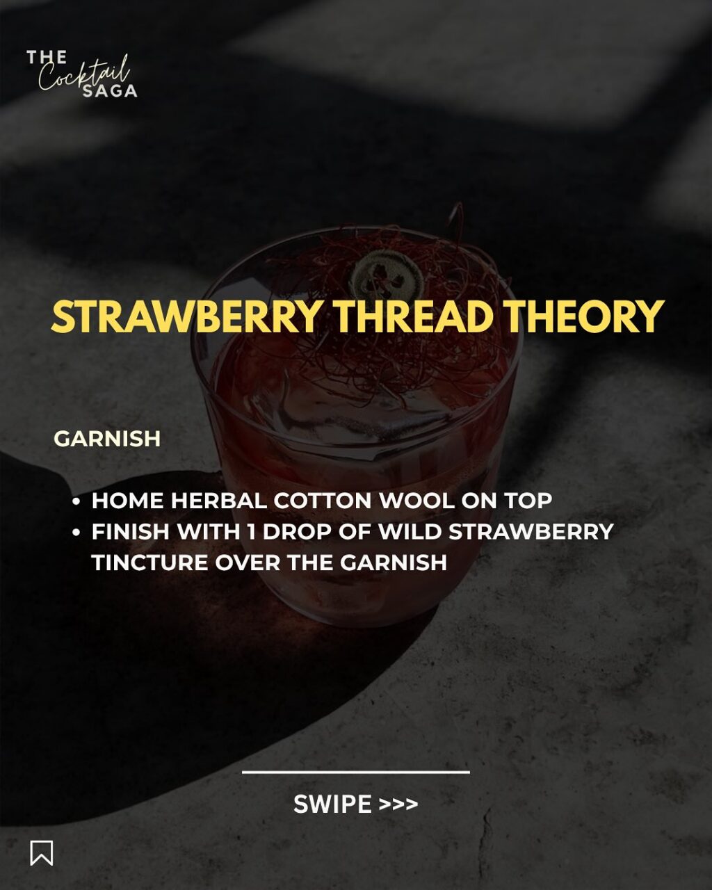 Instagram post from thecocktailsaga. This post is in position 3.