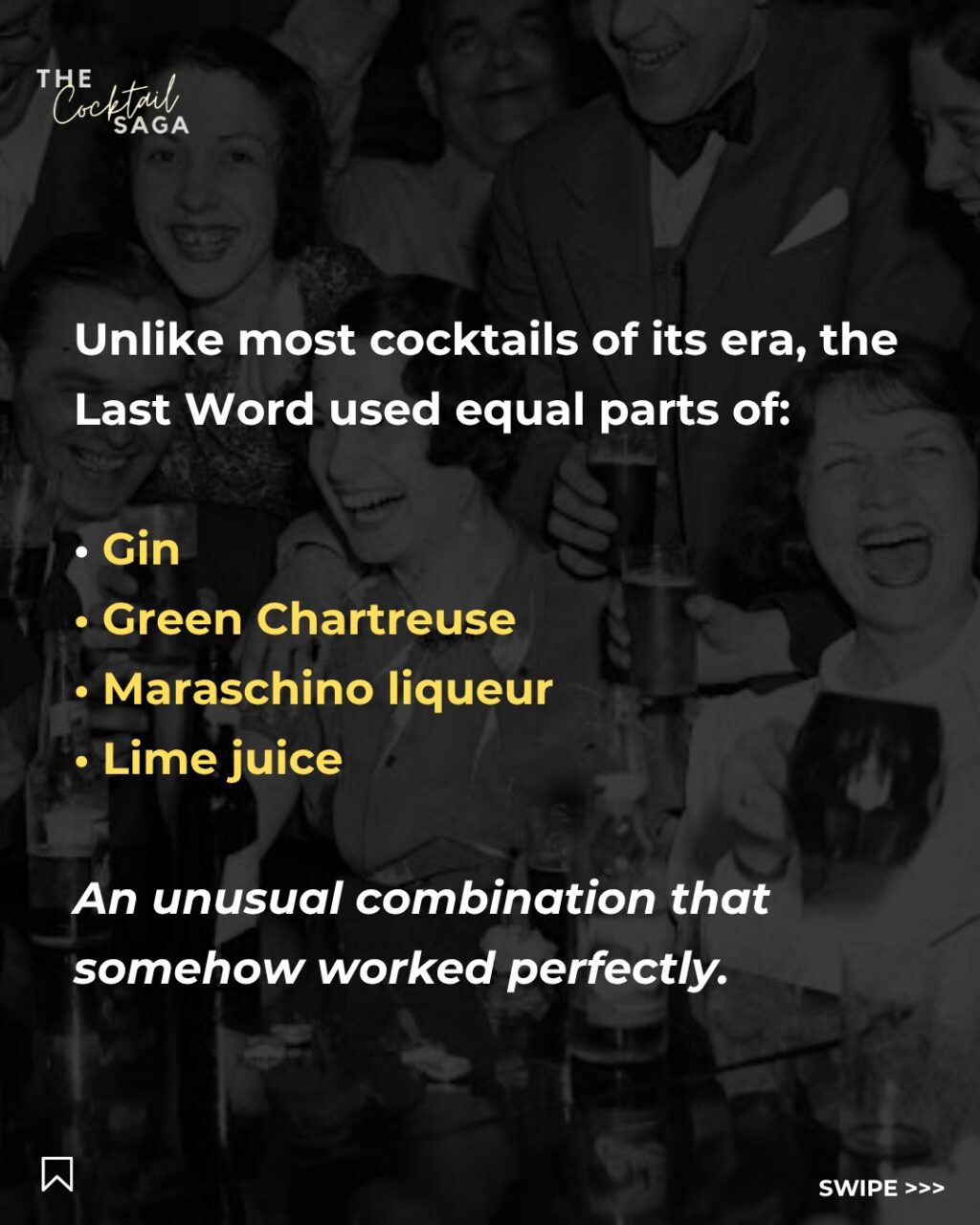 Instagram post from thecocktailsaga. This post is in position 3.