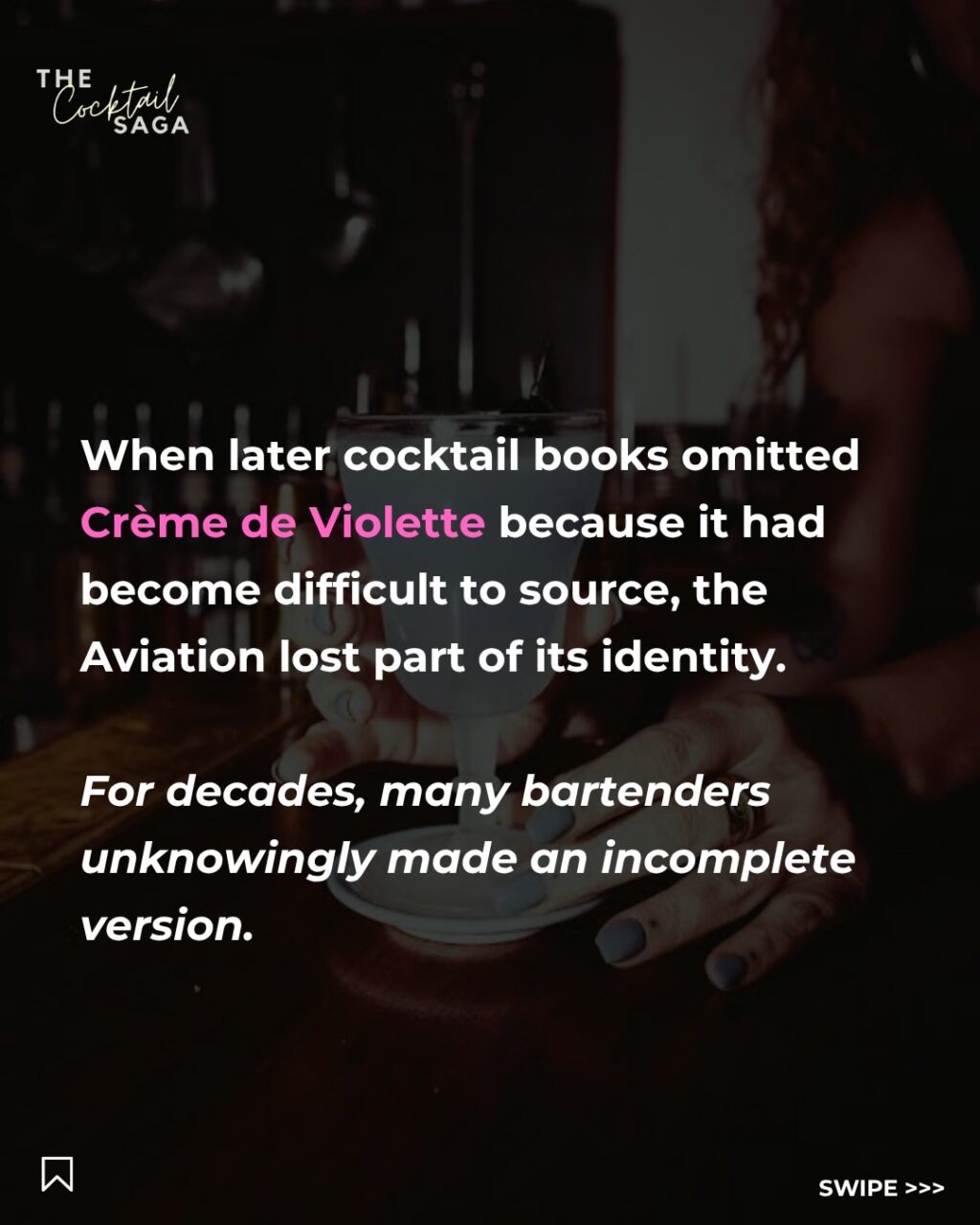 Instagram post from thecocktailsaga. This post is in position 6.