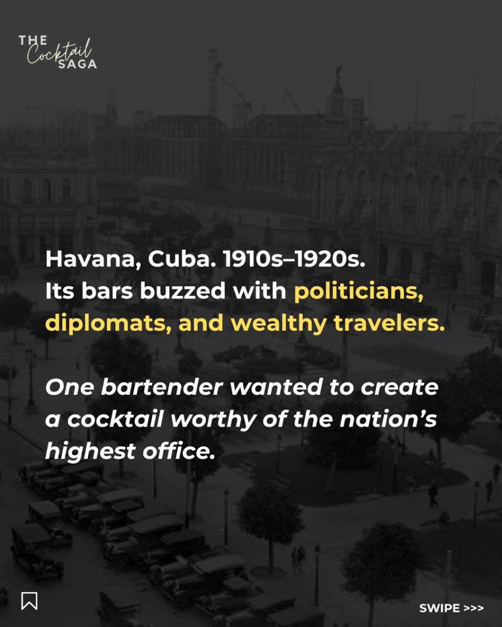 Instagram post from thecocktailsaga. This post is in position 1.